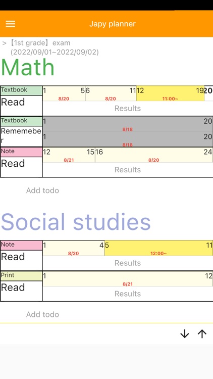 Study planner app:Japy planner screenshot-3