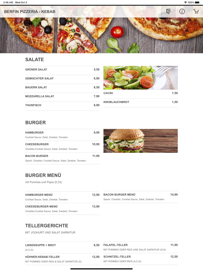 BERFIN PIZZERIA - KEBAB