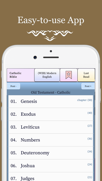 Screenshot 1 of Catholic Bible PRO: no ads App