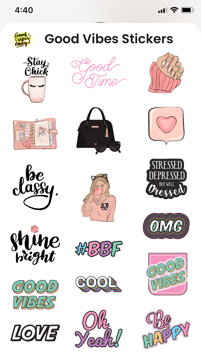 Good Vibes Stickers