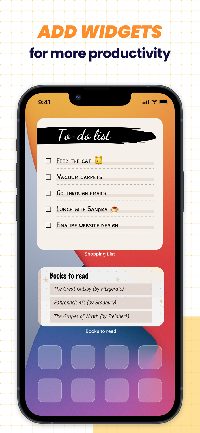 Notes Taker - Sticky Widgets