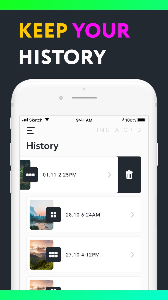 Grid Collage Photo Layout Pic