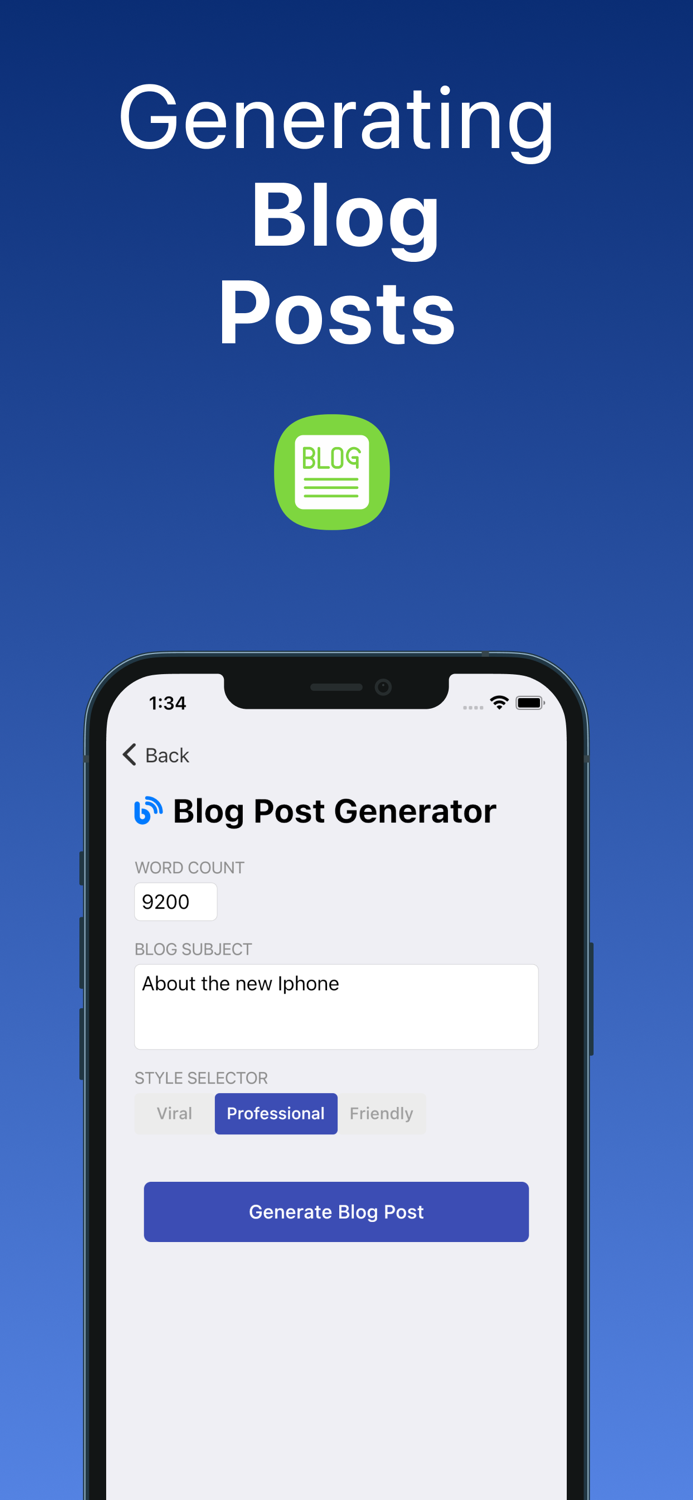 AI Professional Text Generator