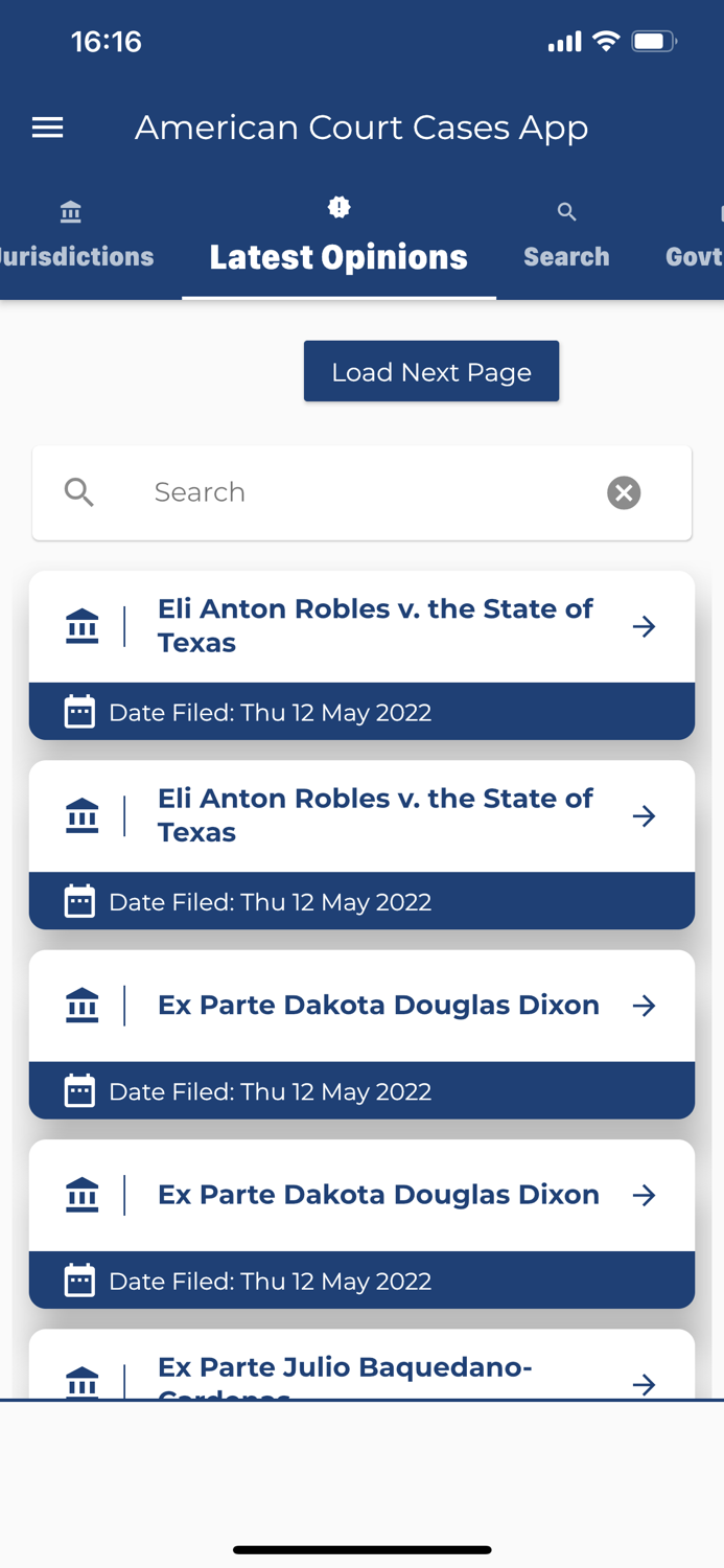 American Court Cases App