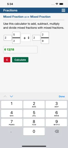 Game screenshot Calculating Fractions hack