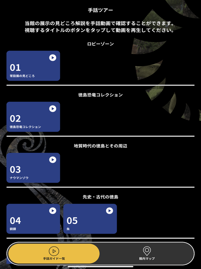 徳島県立博物館 手話ツアー