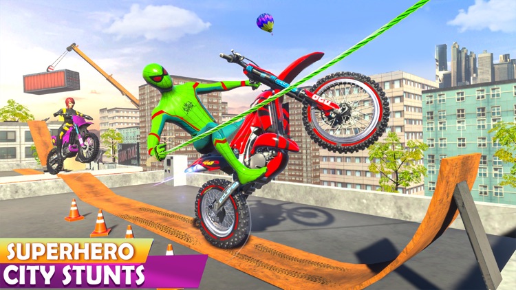 Superhero Bike Stunts Game