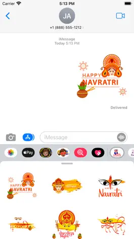 Game screenshot Navratri & Dassehra Stickers apk