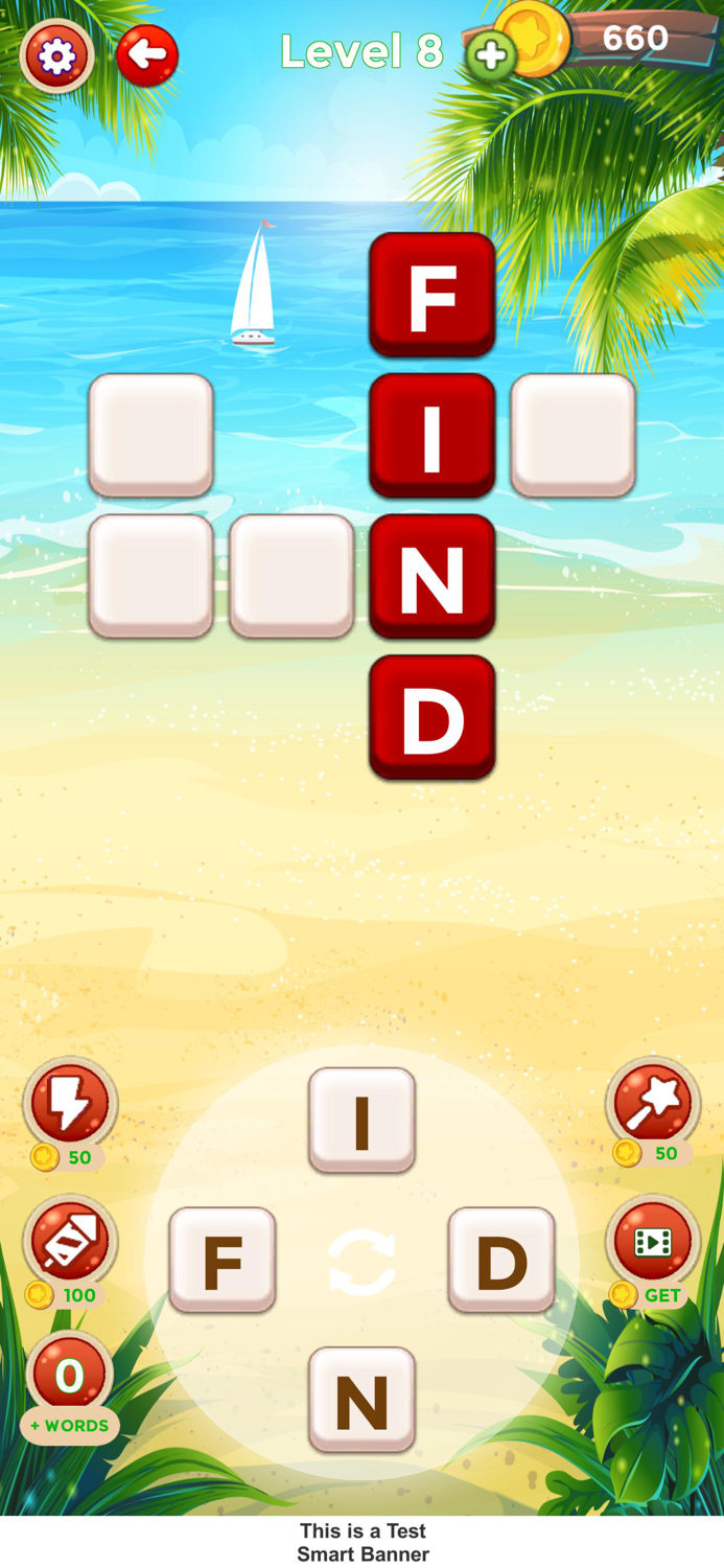 Beach Word Puzzle