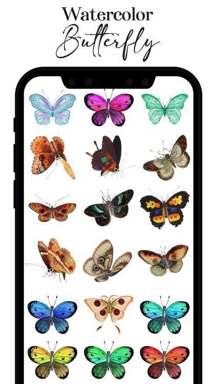 Watercolor Butterfly Stickers