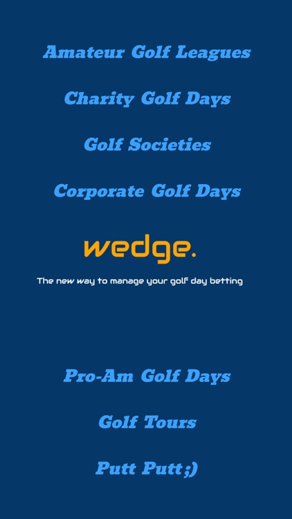 wedge. Golf Day Betting App screenshot-3