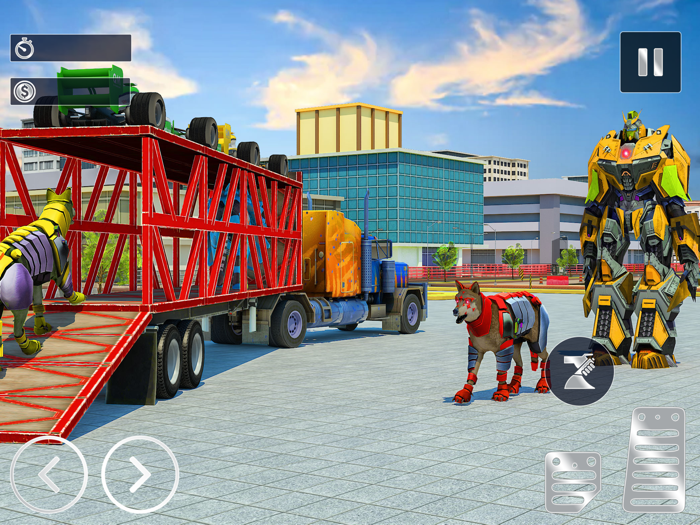 转变 机器人 运输 卡车