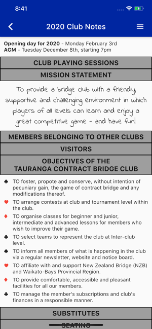 Tauranga Bridge Club Programme(圖4)-速報App