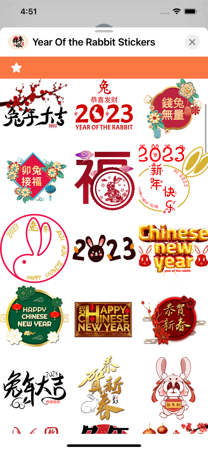 Year Of the Rabbit Stickers