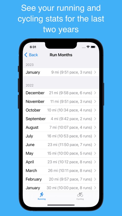 Run & Cycle Stats screenshot 3