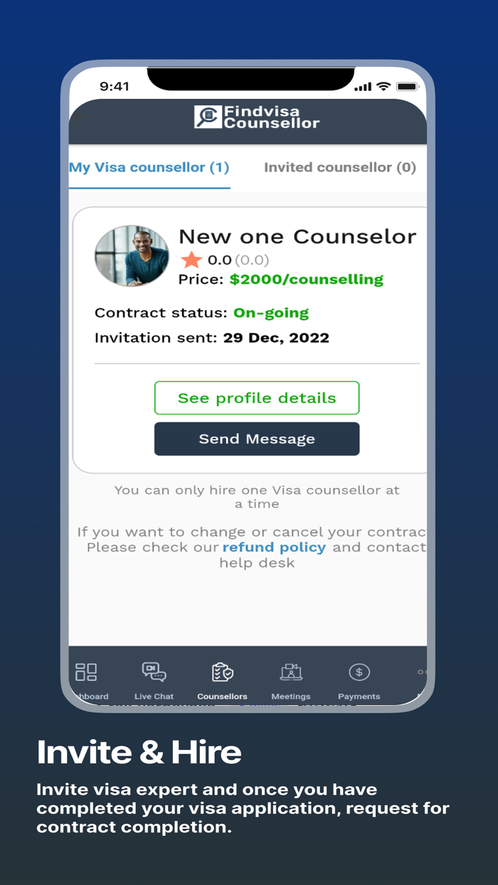 FindVisaCounselor Applicant
