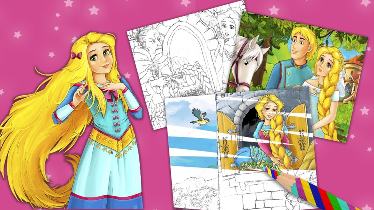 Magic Princess Coloring Book.