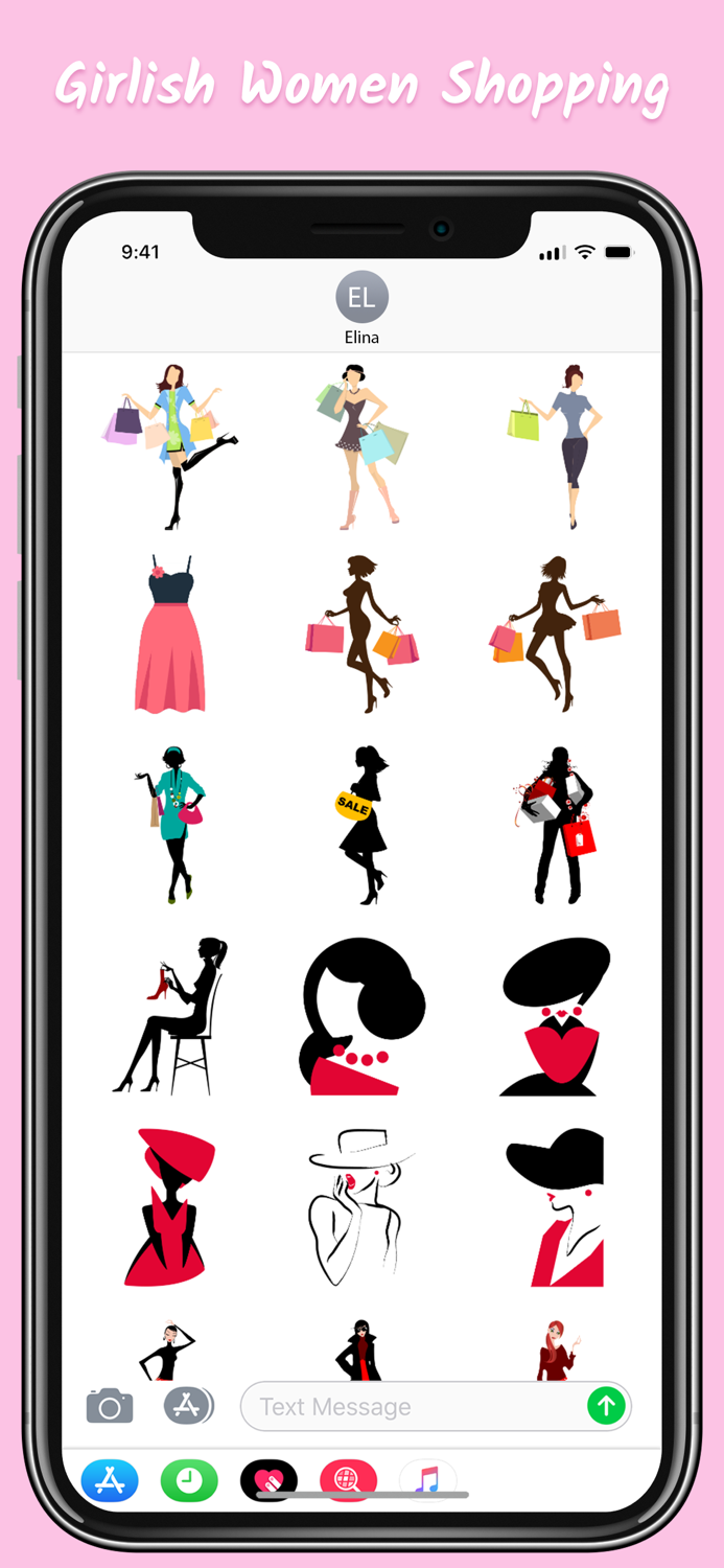 Girlish Women Shopping