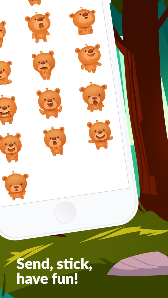 Teddy Bear 3D Stickers App