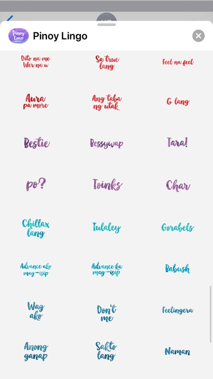 Pinoy Lingo for iMessage screenshot-3