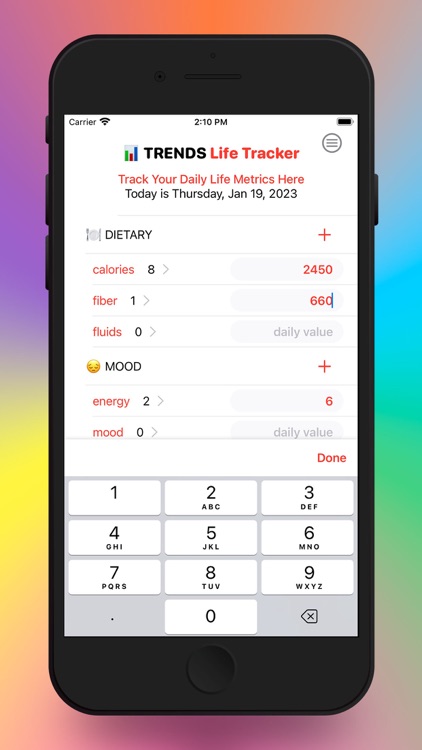 Trends - Life Tracker