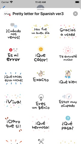 Pretty letter for Spanish Bundleのおすすめ画像9