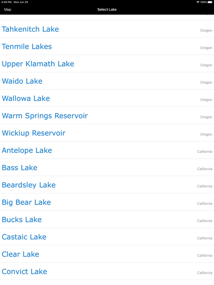 Oregon-CA-WA Lakes  Fishes