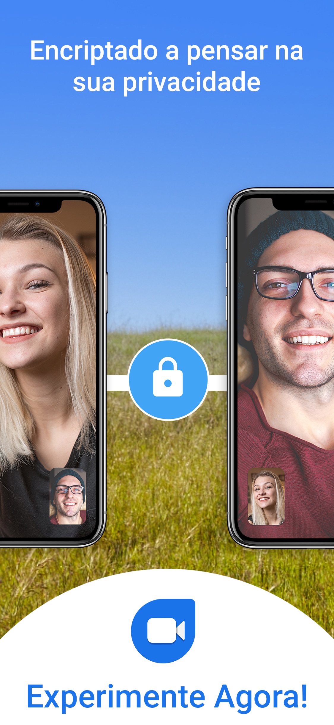 Screenshot do app Google Duo: Videochamadas