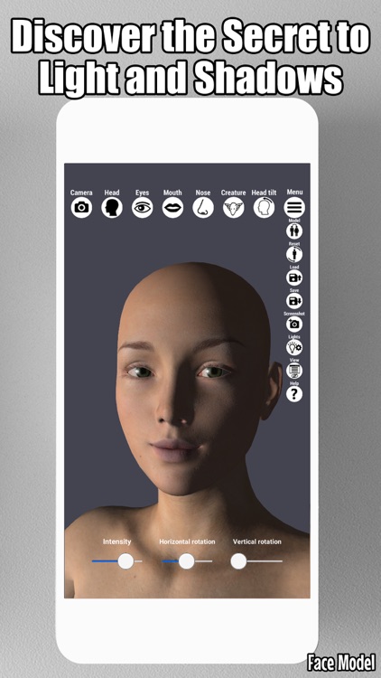 Face Model -posable human head