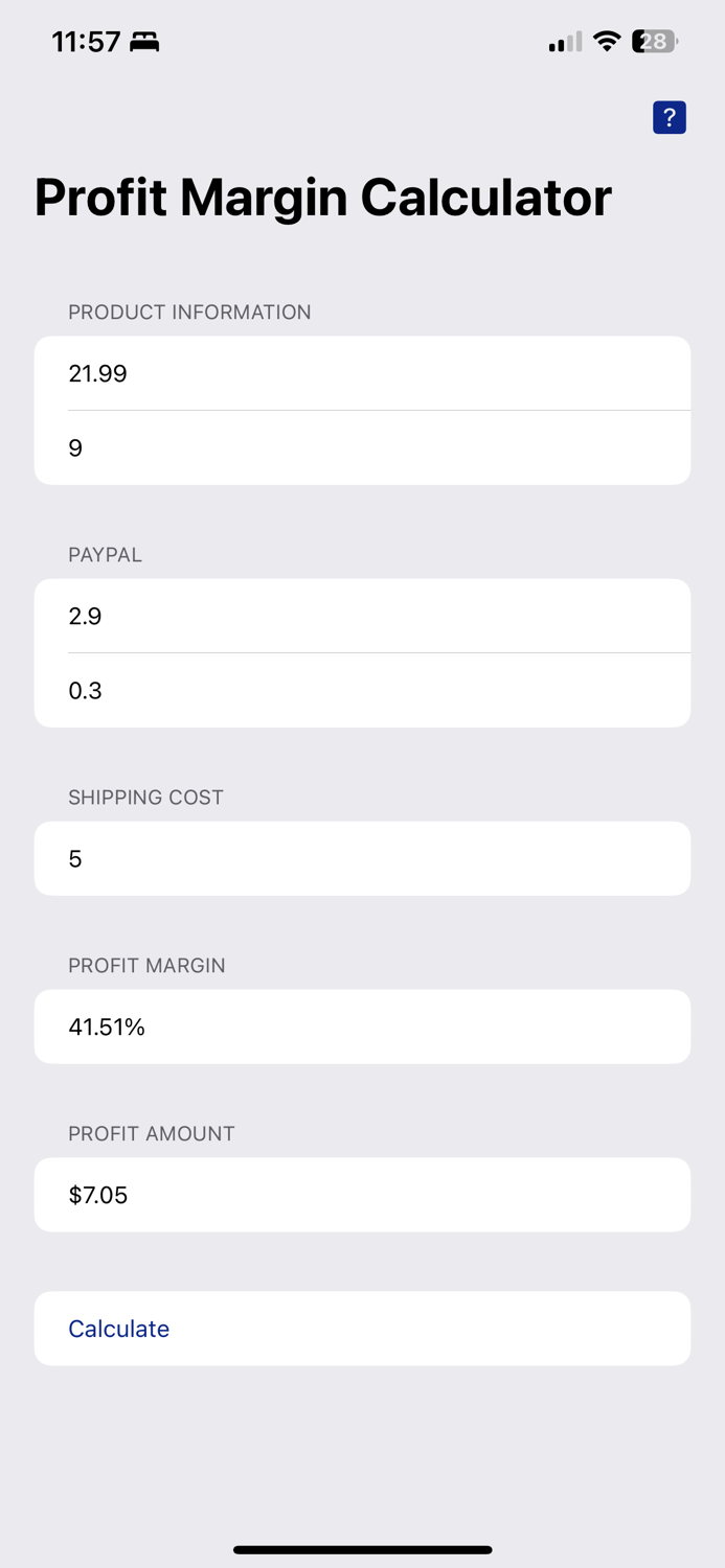 Profit Calculator By ChatGPT