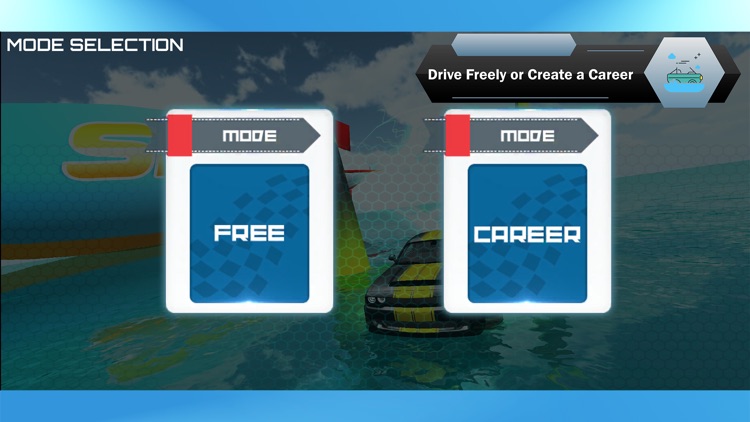Floating Car - Water Races screenshot-4