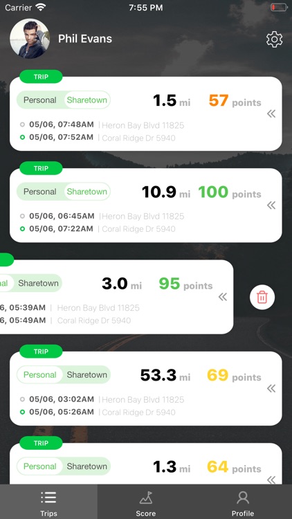 Sharetown Mileage Tracking screenshot-3