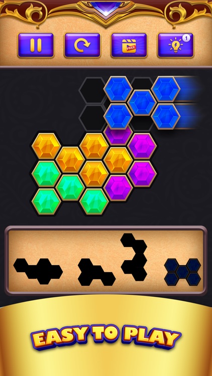 Hexa Block Puzzle Golden Touch