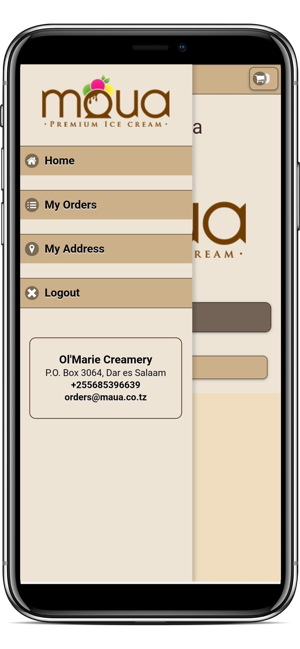 Maua Icecream Delivery App