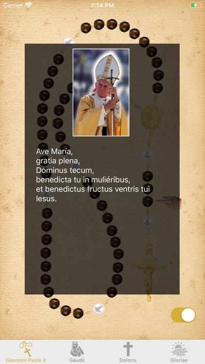 Interactive Rosary in Latin