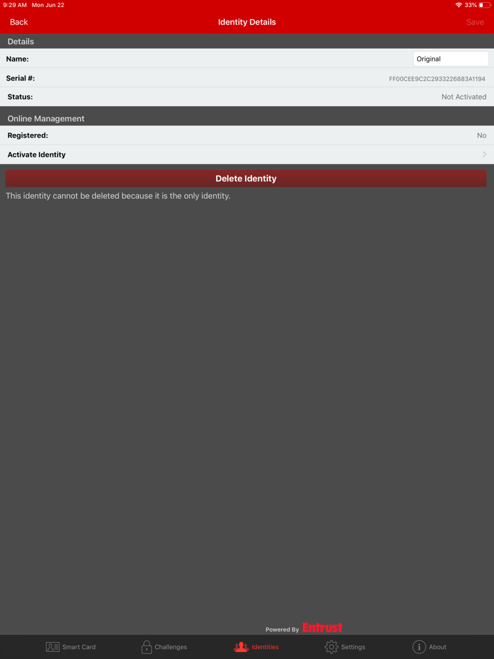 Entrust IG Mobile Smart Cred