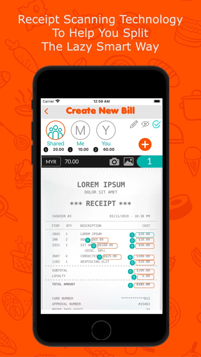 Leasy App - Bill Splitter