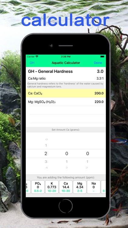 Aquarium Fertilizer Calculator