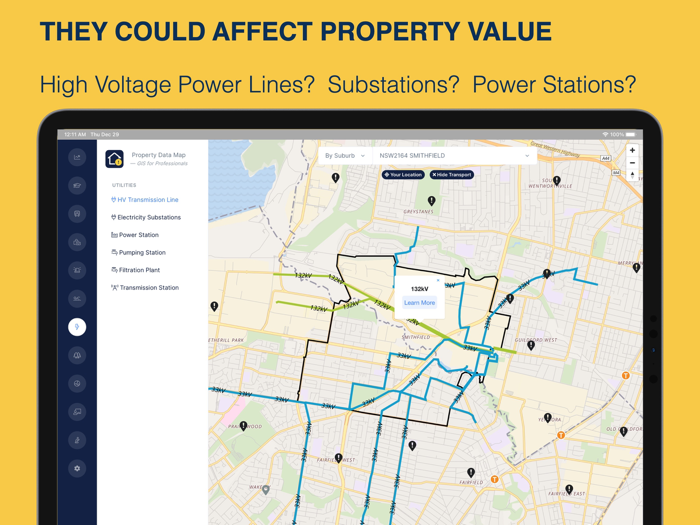 Property Data Map - Sydney NSW