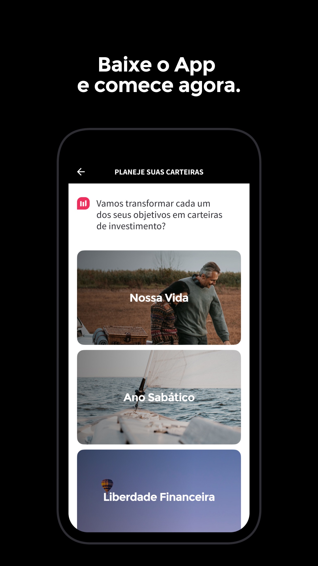 Screenshot do app Warren Brasil