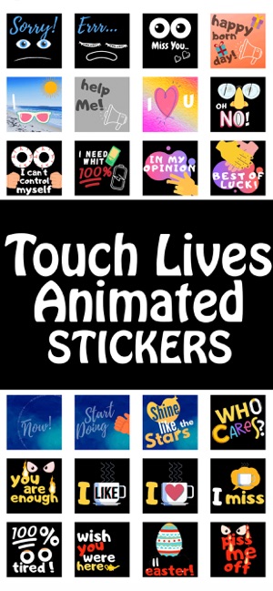 Touch Lives Animated Stickers