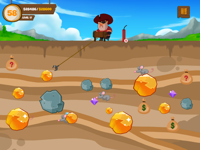黄金矿工 - 挖金子游戏