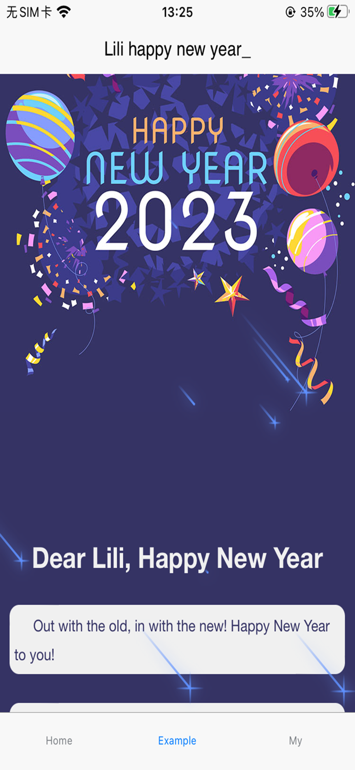 New Years greetings