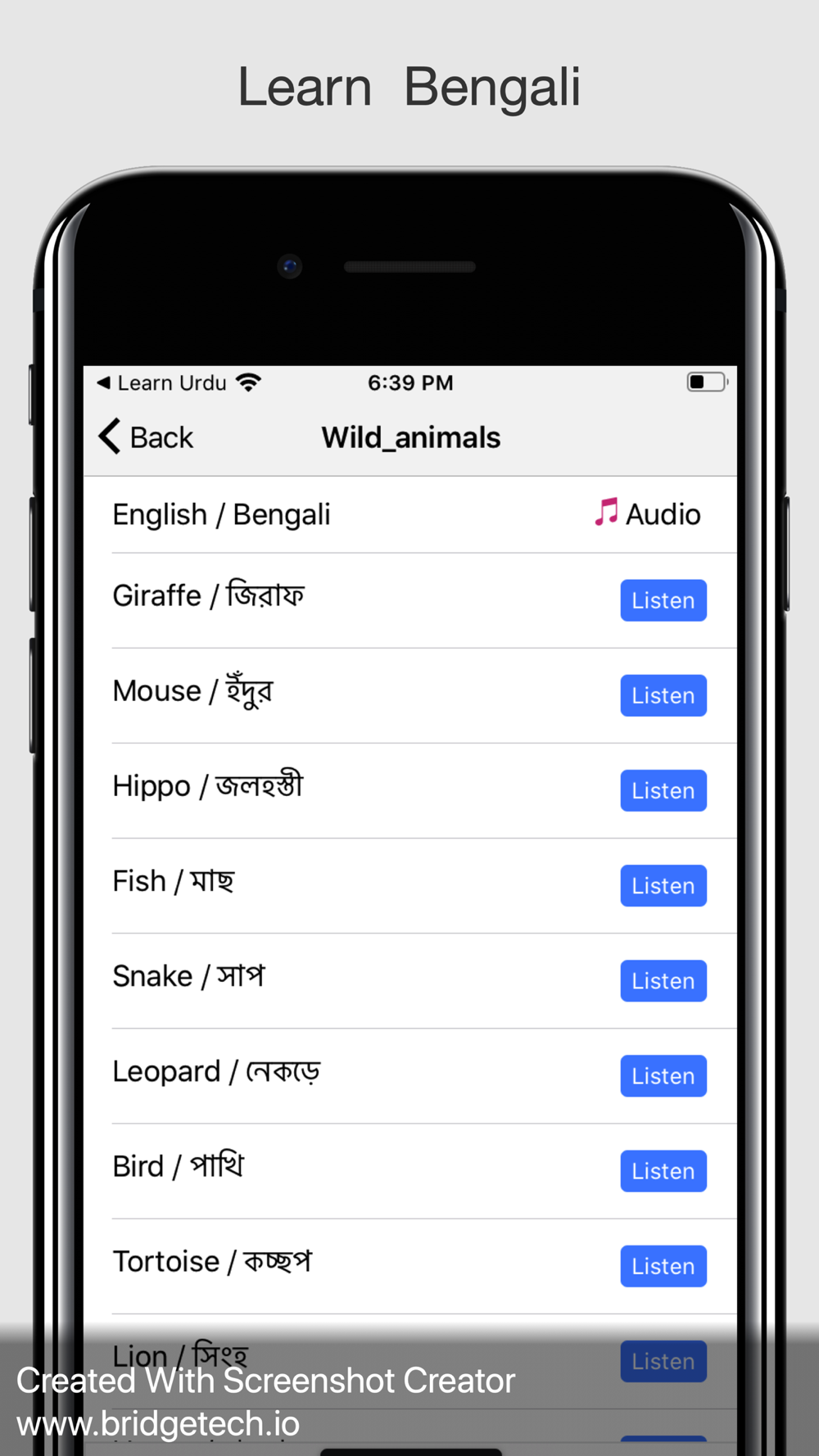 Learn Bengali Language Bangla Free Download App for iPhone