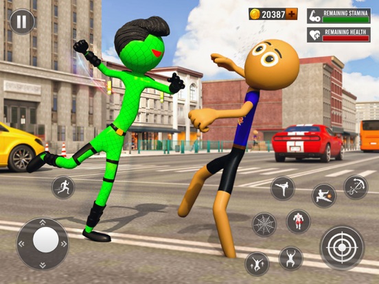Stick Man Fight Rope Hero Game screenshot 3