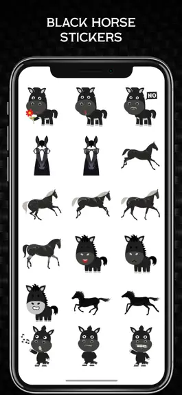 Game screenshot Black Horse Cowboy Stickers apk