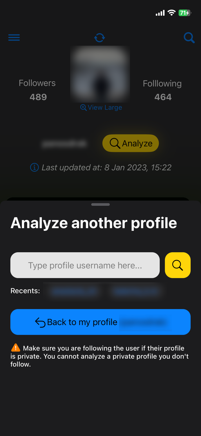 InstaLyzer - Profile Analyzer