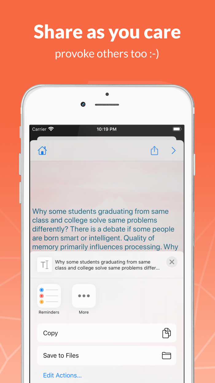 Thought Provoking with Facts