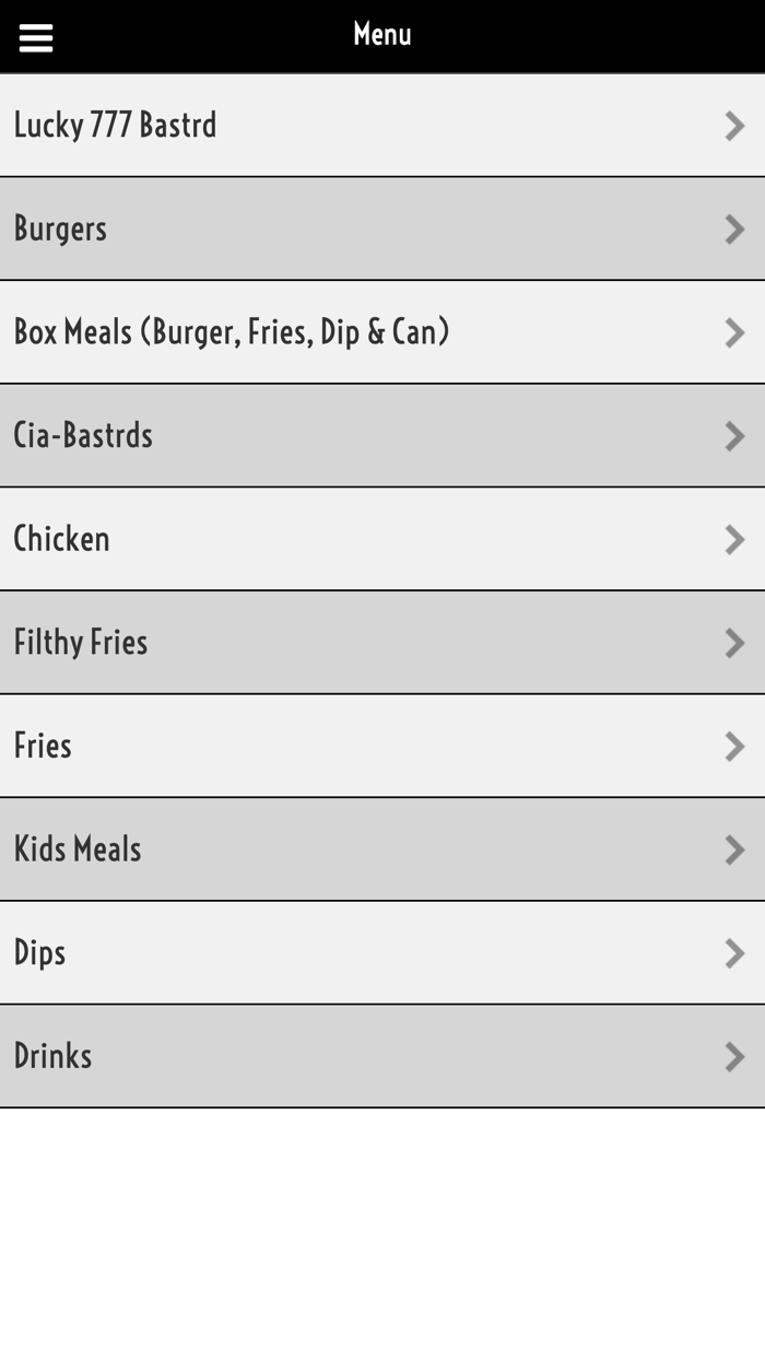 Phat Bastrd Burger App