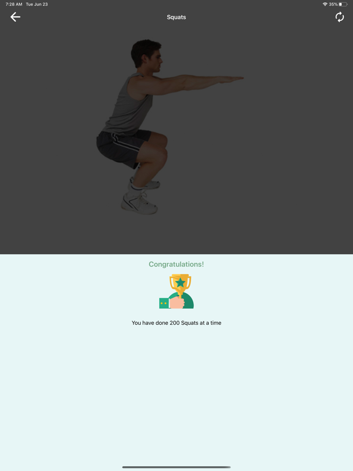 200 Squats Challenge